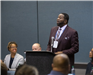 UEZ Funds session Assemblywoman Angela McKnight, Chris Bollwage, James Simmons speaking, LG Oliver
