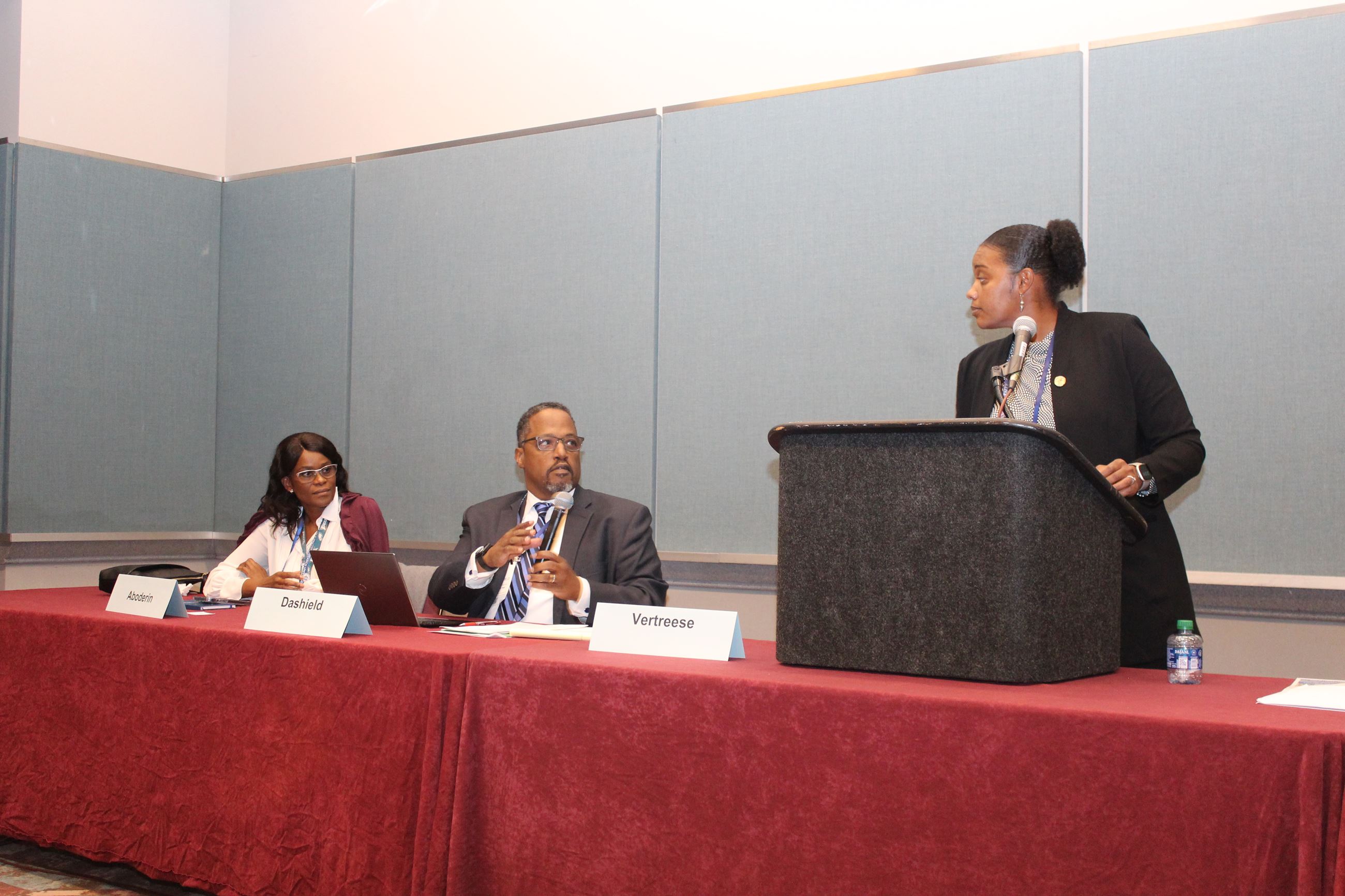 DEI in Muni Govt Part 1 Adetoro Aboderin, Mark Dashield, Dahlia Vertreese standing