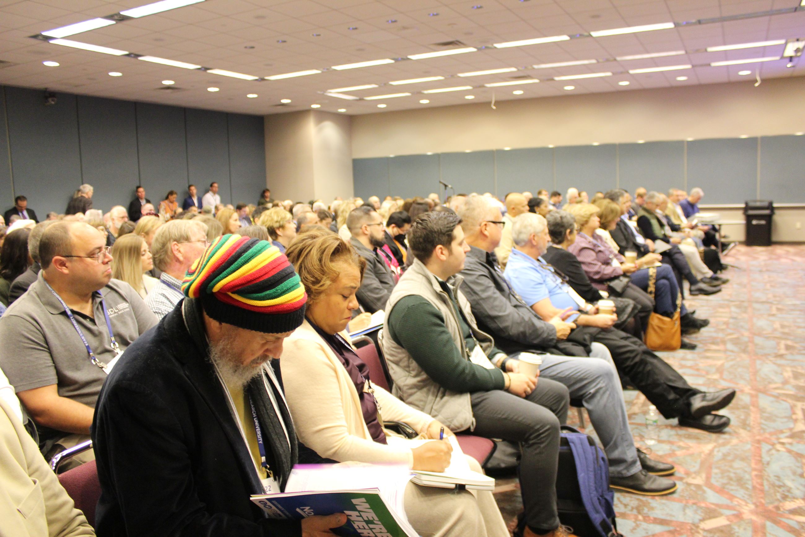 Audience members at Conference session