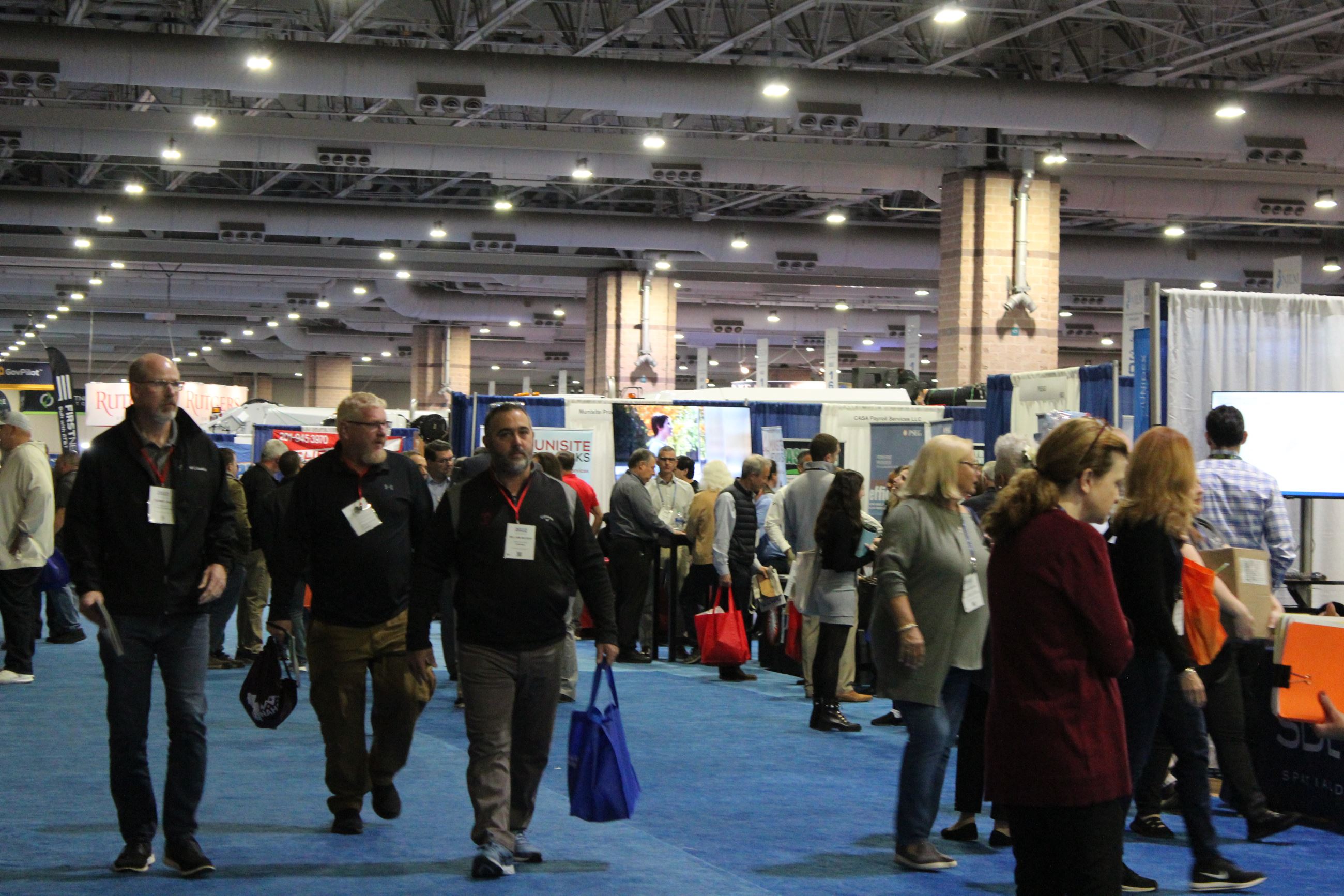 Busy day in the exhibit hall