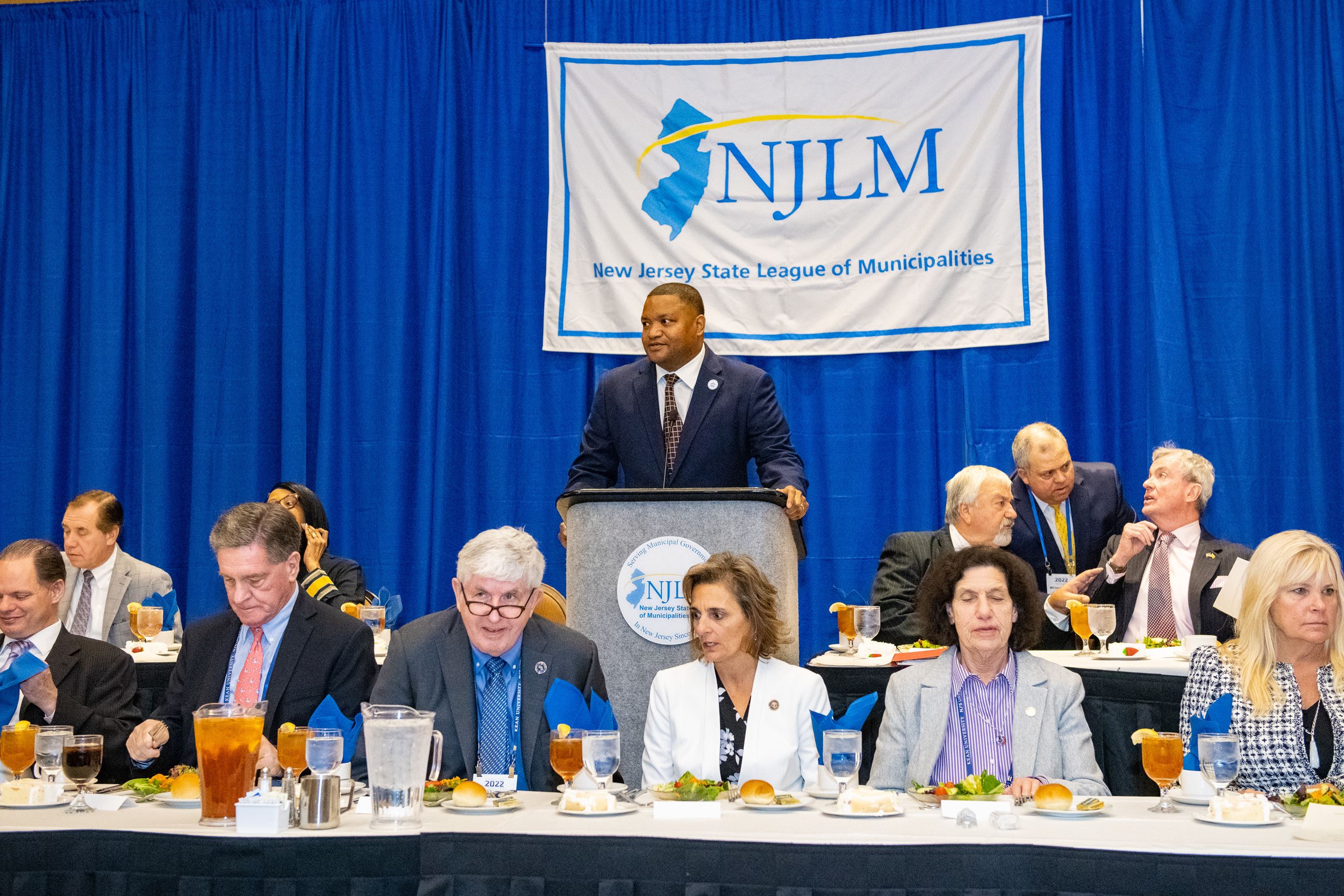 Mayor Marty Small welcomes attendees to Atlantic City