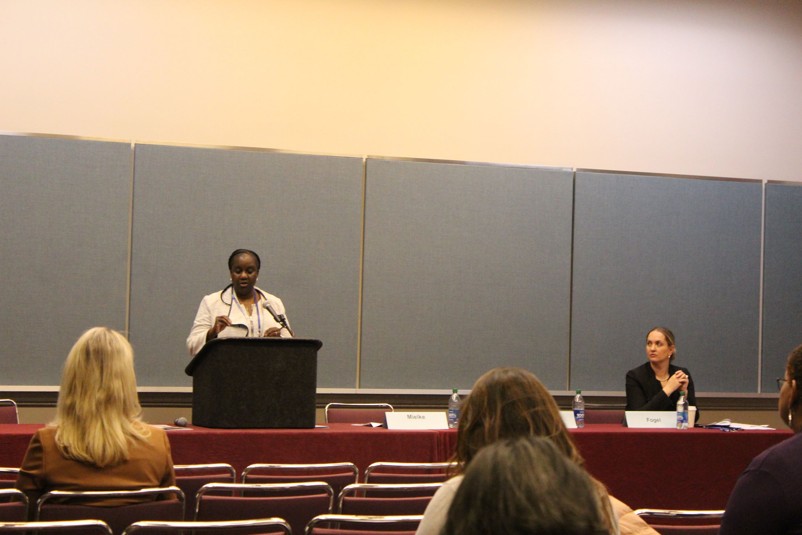 Guidance on National Opioid Settlement Valerie Mielke speaking Lara Fogel